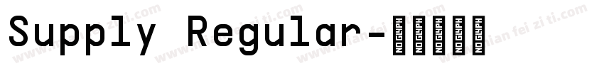 Supply Regular字体转换